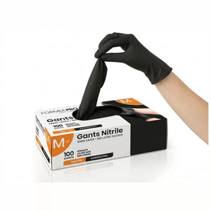 Gants Noirs en Nitrile - Taille M, Boîte de 100 - KUSTER