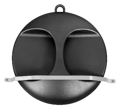 Grand Miroir ICE Noir Avec Poignée (Diam. 270mm) - KUSTER